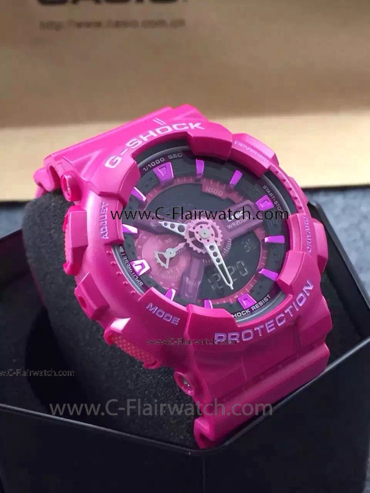 Casio G Shock Replica Wristwatch / Pink Rubber Strap